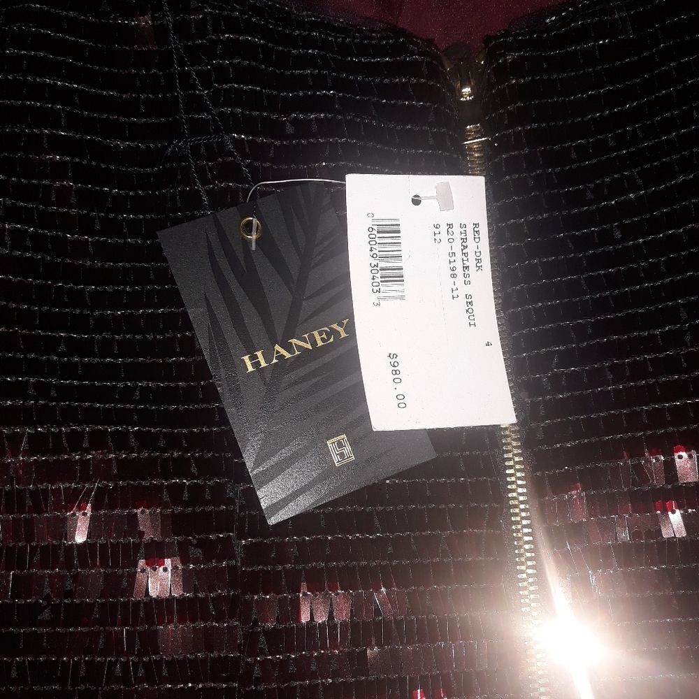 Haney Naomi Sequin‎ Dress Sz 4 - Picture 7 of 8